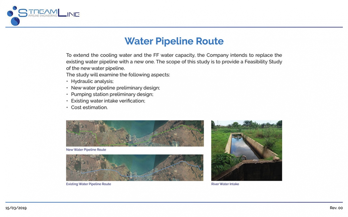 New water pipeline